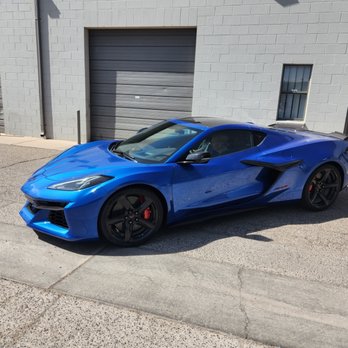 Desert Reflections Tint - Corvette C8  protected from desert landscape with ppf. - Home Window Tinting Near Me - Albuquerque, New Mexico
