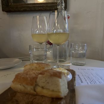 Blanca - House white wines by the glass and house focaccia bread - Wine Bars Near Me - Norfolk, Virginia