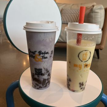 My Tea Corner - Oat milk Taro and Mango Blended drinks - Bubble Tea Near Me - Fresno, California