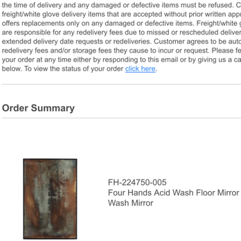 Four Hands - What I ordered - Furniture Stores Near Me - Austin, Texas