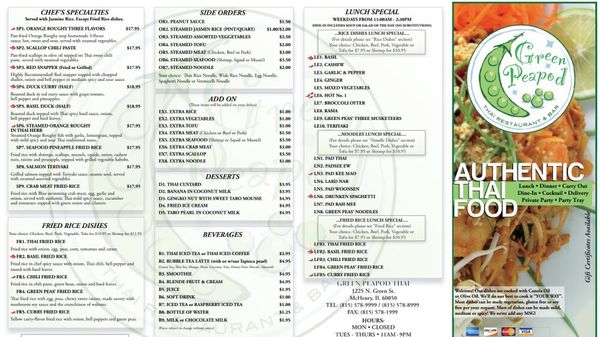 Menu photo 4 Green Peapod McHenry, IL