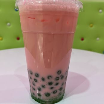 Toppings Frozen Yogurt - Watermelon tea with green apple bobas - Ice Cream & Frozen Yogurt Near Me - Wappingers Falls, New York
