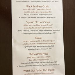 April 24, 2025 Menu