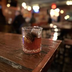 The Hutton - Camp Fire Old Fashioned - part of their winter cocktail menu
