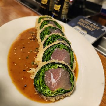 Sansei Seafood & Sushi Bar - Panko Crusted Ahi Sashimi Sushi Roll - Japanese Near Me - Waikoloa, Hawaii Sansei Seafood & Sushi Bar - Panko Crusted Ahi Sashimi Sushi Roll - Japanese Near Me - Waikoloa, Hawaii
