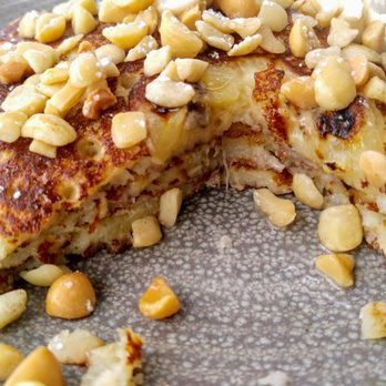 Duke's La Jolla - Banana Macnut Pancakes - New American Near Me - La Jolla, California Duke's La Jolla - Banana Macnut Pancakes - New American Near Me - La Jolla, California