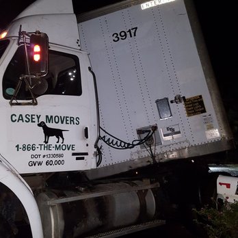 Casey Movers - Casey Movers tipping over the truck in our new home!  Our meet the neighbors moment. - Movers Near Me - Rockland, Massachusetts