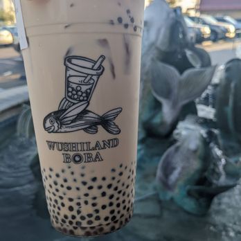 Wushiland Boba - Oolong milk tea 50% sweetness & pearl boba (smaller boba)! - Coffee & Tea Near Me - San Diego, California Wushiland Boba - Oolong milk tea 50% sweetness & pearl boba (smaller boba)! - Coffee & Tea Near Me - San Diego, California