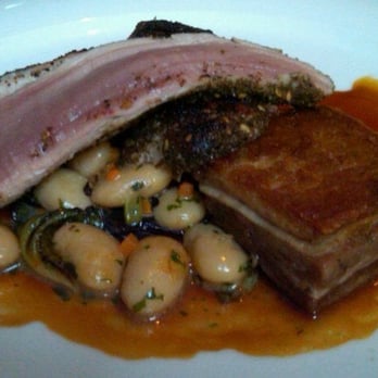 Spruce - CHARRED BERKSHIRE PORK TENDERLOIN w/ Crispy Pork Belly & Shelling Beans! SOOOO GOOOOD! - American Near Me - San Francisco, California Spruce - CHARRED BERKSHIRE PORK TENDERLOIN w/ Crispy Pork Belly & Shelling Beans! SOOOO GOOOOD! - American Near Me - San Francisco, California