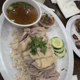 Poached Chicken similar to Hainese Chicken Rice from Singapore