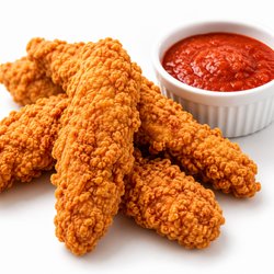 Fried chicken tenders with marinara (5 pieces)