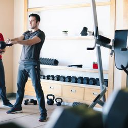 Johnson Fitness & Wellness Store - Dumbbells and Kettlebells.