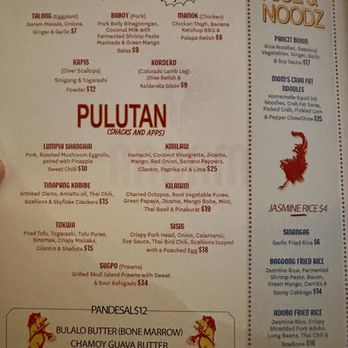 Magna Kainan - Small plates menu - Filipino Near Me - Denver, Colorado