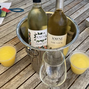 Jolene Family Winery - Mango Cider slushee. Lake view White and Vasacara Peach (they also had slushees in this too) . - Wine Tasting Room Near Me - Quinton, Virginia Jolene Family Winery - Mango Cider slushee. Lake view White and Vasacara Peach (they also had slushees in this too) . - Wine Tasting Room Near Me - Quinton, Virginia