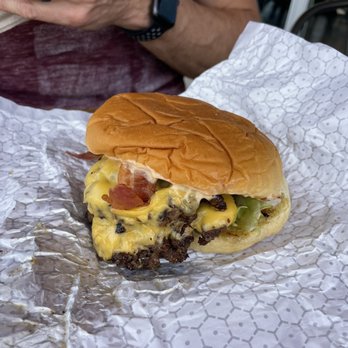 Buddy's Burger - Double with cheese plus bacon - Burgers Near Me - Austin, Texas Buddy's Burger - Double with cheese plus bacon - Burgers Near Me - Austin, Texas