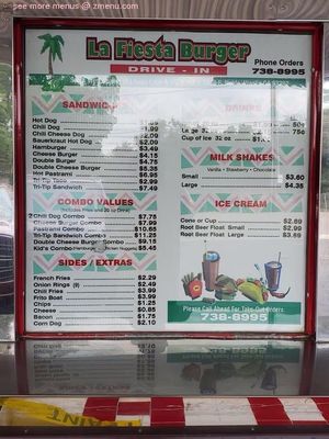 Menu photo 1 La Fiesta Burger Visalia, CA Menu photo 1 La Fiesta Burger Visalia, CA