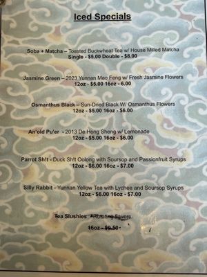 Menu photo 6 Northeast Tea House Minneapolis, MN