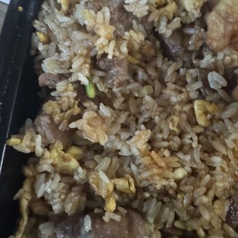 Takara - Beef fried rice the beef was tough and it was actually cool to the touch compared to the chewy hard pieces of rice. - Sushi Bars Near Me - Irving, Texas