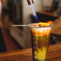 Feng Cha Teahouse - Creme brulee matcha milk tea