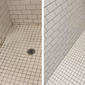Rose Cleaning Service - Before and after cleaning of the bathroom shower floor - Home Cleaning Near Me Rose Cleaning Service - Before and after cleaning of the bathroom shower floor - Home Cleaning Near Me