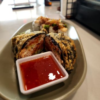 Dang Good Sushi - Mad lad in the front and jalapeño rolls in the back. - Sushi Bars Near Me - Trinity, Florida