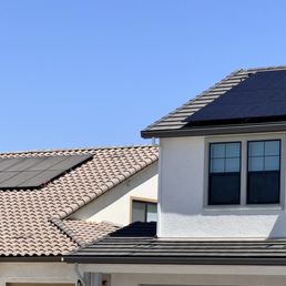 Panels on left house not cleaned vs house on right cleaned! It made a 3Kw/hr difference in our solar output immediately! Panels on left house not cleaned vs house on right cleaned! It made a 3Kw/hr difference in our solar output immediately!