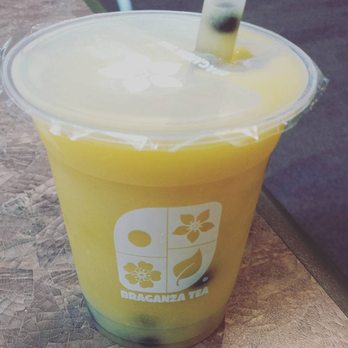 Braganza Tea - Mango smoothie with boba - Bubble Tea Near Me - Portland, Oregon Braganza Tea - Mango smoothie with boba - Bubble Tea Near Me - Portland, Oregon