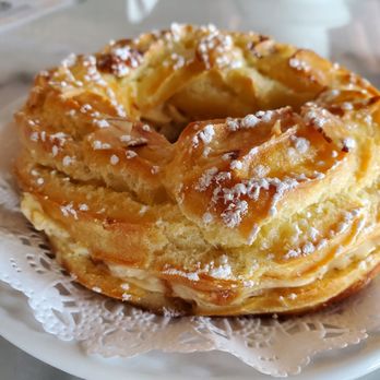 Le Cafe Du Val - Paris Brest ($5.95), a delicious rendition of a traditional hazelnut pastry - Cafes Near Me - Henderson, Nevada Le Cafe Du Val - Paris Brest ($5.95), a delicious rendition of a traditional hazelnut pastry - Cafes Near Me - Henderson, Nevada