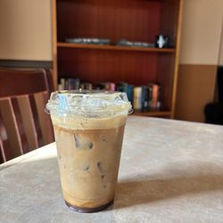 Roast Coffee House - Salted caramel shaken espresso with oat milk
