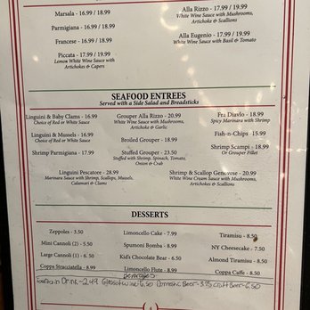 Rizzo's Spaghetti House - Menu as of 9-15-2022 - Italian Near Me - Fort Mill, South Carolina Rizzo's Spaghetti House - Menu as of 9-15-2022 - Italian Near Me - Fort Mill, South Carolina