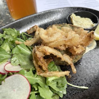 Between The Trees - Crab cake (underwhelming) - French Near Me - Greenville, South Carolina Between The Trees - Crab cake (underwhelming) - French Near Me - Greenville, South Carolina