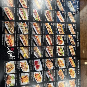 Sushi Asahi - Menu - Sushi Bars Near Me - Riverside, California Sushi Asahi - Menu - Sushi Bars Near Me - Riverside, California