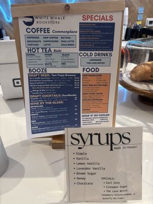 Menu photo 1 White Whale Books & Coffee Pittsburgh, PA Menu photo 1 White Whale Books & Coffee Pittsburgh, PA