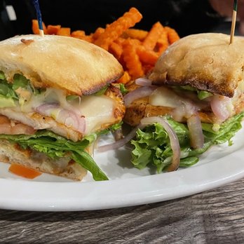 My Mimosas - Cajun Chicken Sandwich and Sweet Potato Fries - Breakfast & Brunch Near Me - Modesto, California My Mimosas - Cajun Chicken Sandwich and Sweet Potato Fries - Breakfast & Brunch Near Me - Modesto, California
