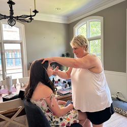 Faces by Nikki - Nikki working her makeup magic