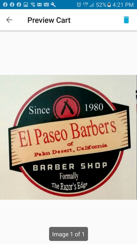 El Paseo Barbers Logo