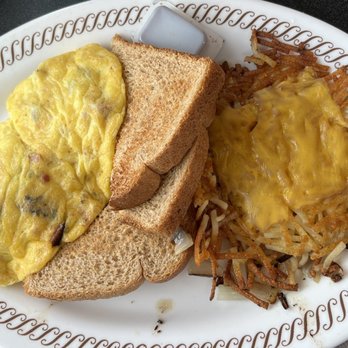 Waffle House - Omelet, wheat toast, hash browns - Breakfast & Brunch Near Me - Etowah, Tennessee Waffle House - Omelet, wheat toast, hash browns - Breakfast & Brunch Near Me - Etowah, Tennessee