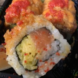 A Lion King Roll with barely any salmon