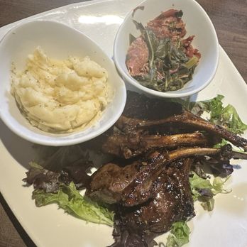 Canvas Social Cuisine - Jerk lamb chops, collard greens and smashed potatoes - Seafood Near Me - Hampton, Virginia
