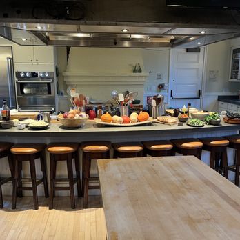 Cavallo Point Cooking School - Set up for the cooking station - Cooking Schools Near Me - Sausalito, California