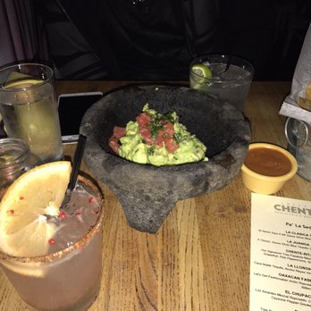 Cocina Chente - Guacamole with chips and two sauces. And my Chente-Rita. - Mexican Near Me - Bronx, New York Cocina Chente - Guacamole with chips and two sauces. And my Chente-Rita. - Mexican Near Me - Bronx, New York