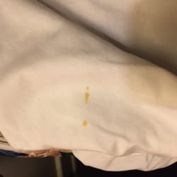 Sheets were clean but stained and worn
