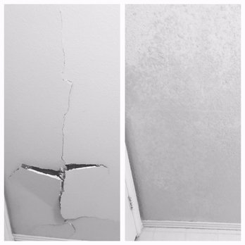 Drywall Repair Texture Knockdown Texture Drywall Hole Tape And Bed