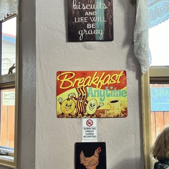 Sharky's Eatery - Love the signs. - Breakfast & Brunch Near Me - Fraser, Colorado