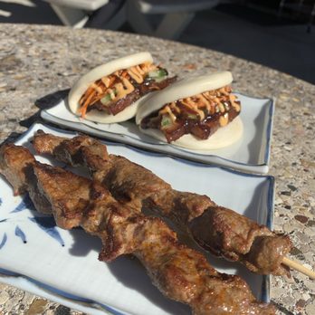 Miso Ramen Bar - Beef skewers and pork bun - Ramen Near Me - Cary, North Carolina