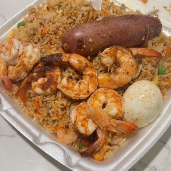 SA Seafood - I believe this was the shrimp boil fried rice! - Seafood Near Me - San Antonio, Texas