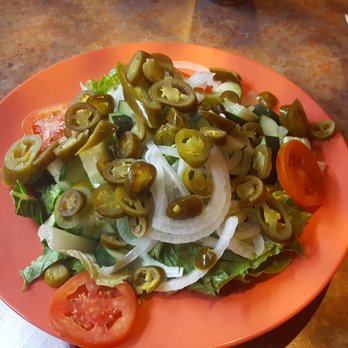 Mellow Mushroom - House salad + jalapenos - Pizza Near Me - Denton, Texas Mellow Mushroom - House salad + jalapenos - Pizza Near Me - Denton, Texas