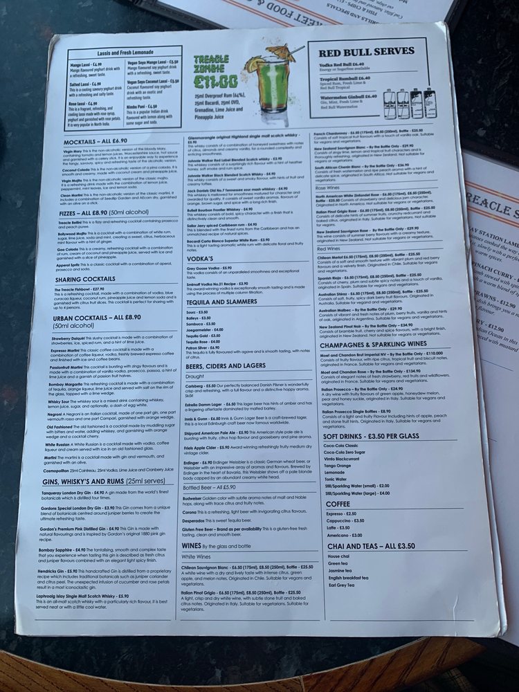 TREACLE STREET FOOD & COCKTAILS Edinburgh, United Kingdom Indian