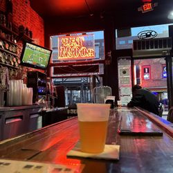 Great bar area, Kim, the bartender was welcoming and gracious. Great service!