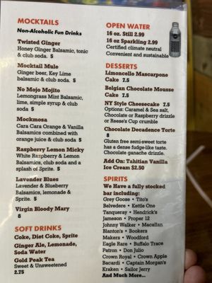 Menu photo 1 The Naked Olive Lounge Berkeley Springs, WV